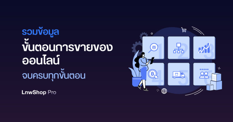 ขั้นตอนการขายของออนไลน์
