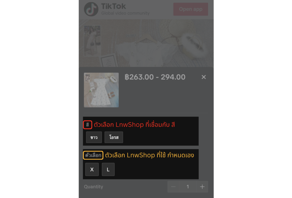 แสดงตัวเลือก-TikTok
