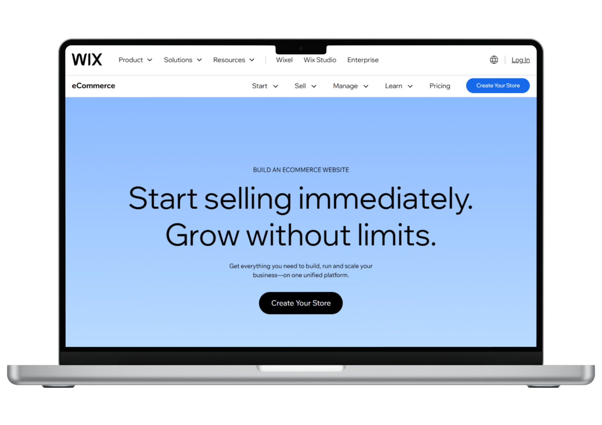 CMS e-Commerce - Wix