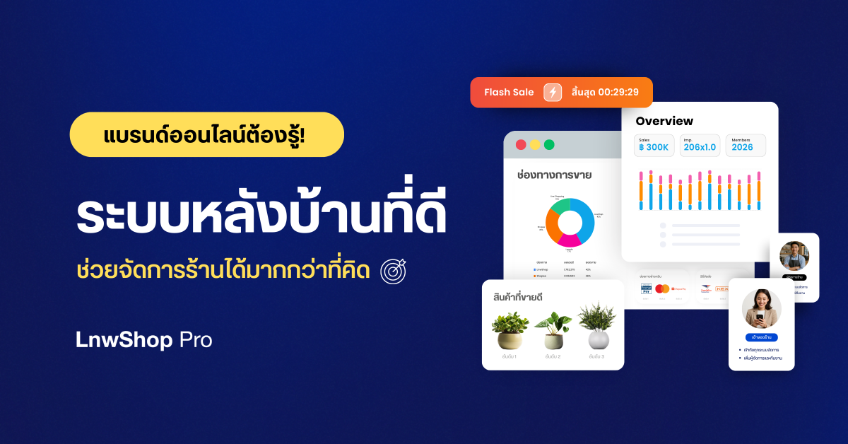 แบรนด์ออนไลน์ต้องรู้! ระบบหลังบ้าน ที่ดีช่วยจัดการร้านได้มากกว่าที่คิด